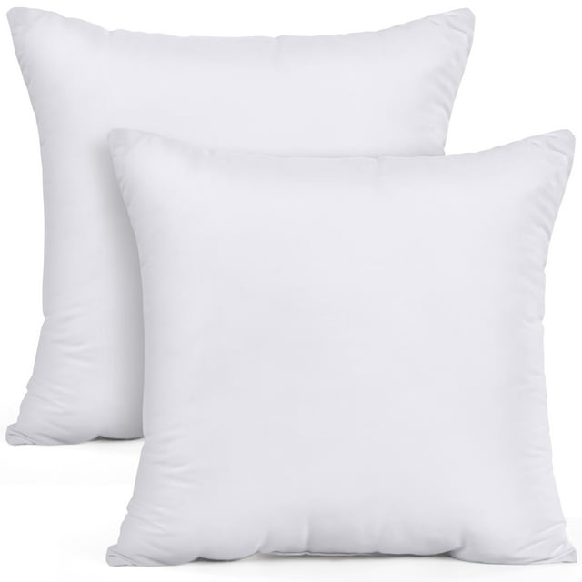Utopia Bedding KSG-UTO-1053 Throw Pillow Inserts, 18 x 18 in, White, Set of 2