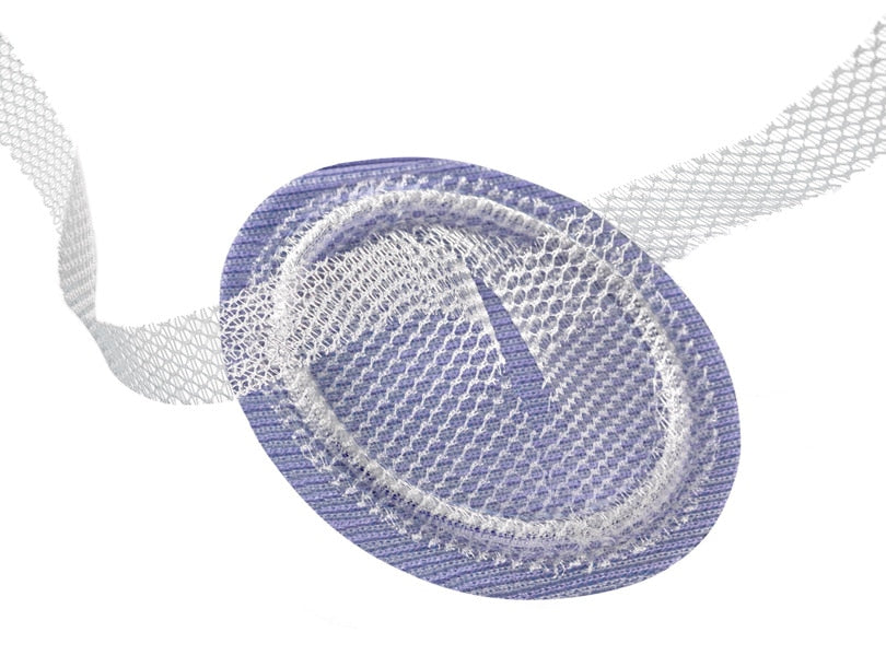 Bard Mesh: Ventralex™ ST Hernia Patch, Bioresorbable Coating/Permanent Mesh, Medium, Circle with Strap, 2.5" (6.4cm) diameter