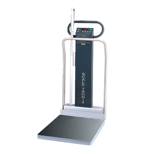 5702 MOBILE BARIATRIC SCALE w/ HANDRAIL