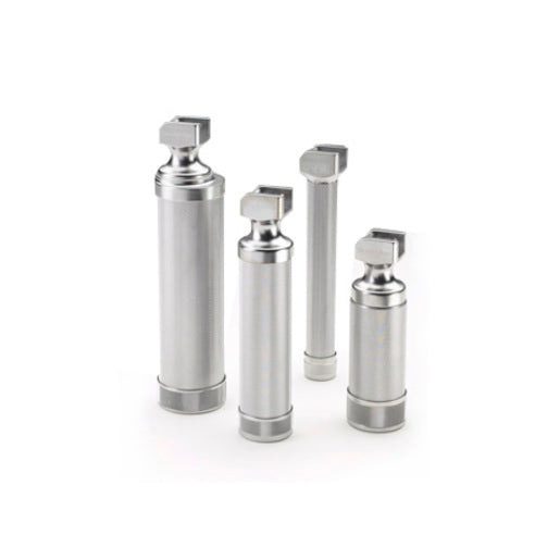 2.5V Power Handle for Standard Laryngoscopes, Small Size; 2 Alkaline AA Batteries