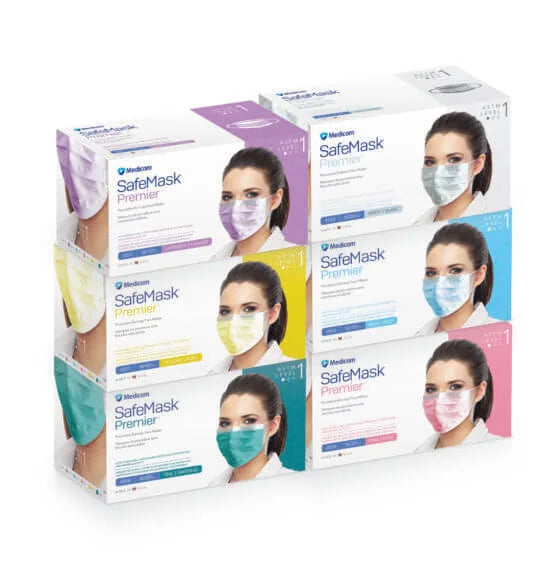SafeMask® Premier Earloop Mask, ASTM Level 1, White (AMD RitMed 2010)