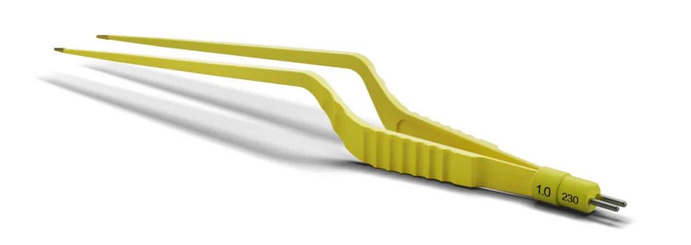 Disposable Non-Stick Bipolar Forceps (Atlas Choice™ line), 1.0 mm tip, 235 mm / 9 in (American Surgical BIP-ATMI-08)