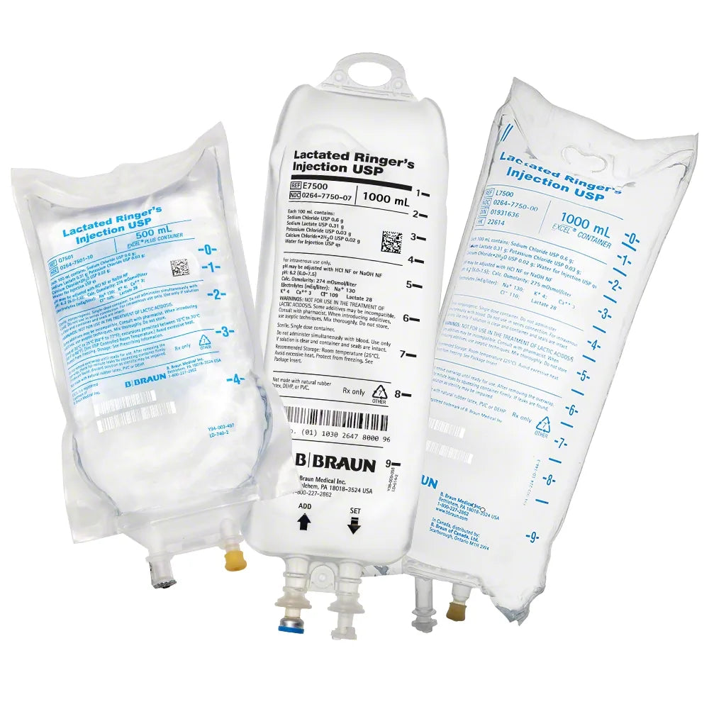 Lactated Ringer's Solution IV Solution 500 mL (B.Braun L7501)