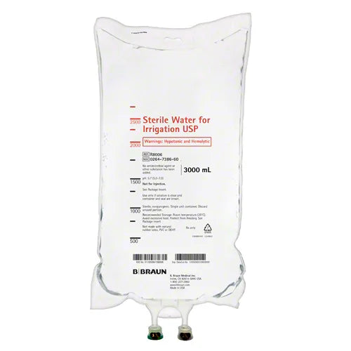 Irrigation Solution Sterile Water 3000ml BAG 4/CS (B.Braun R8006)