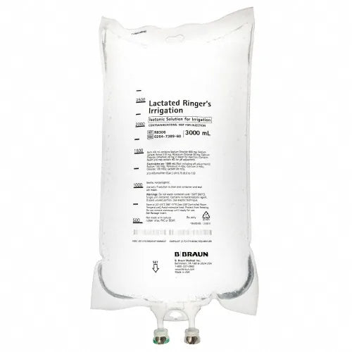 Lactated Ringers Irrigation USP, 3000 mL (Titan XL Container) (B.Braun R8306)