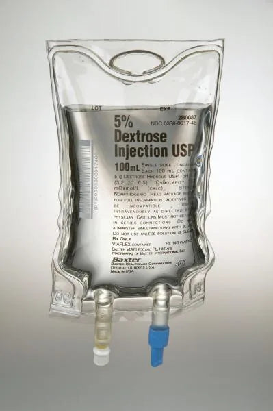 5% DEXTROSE INJ USP 100 ML (Baxter 2B0087)