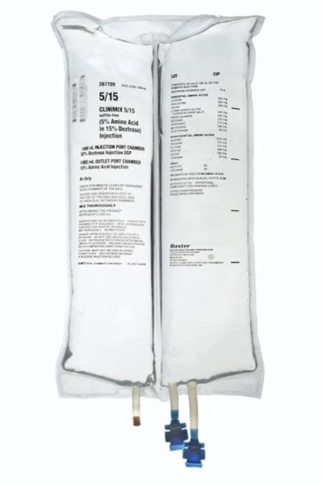 CLINIMIX 5/15 (5% AA IN 15% DE XTROSE) INJECTION, 2B77 (Baxter 2B7709)