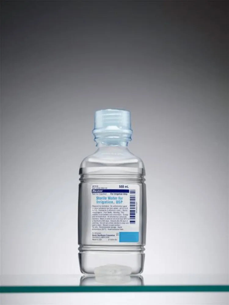 Sterile Water For Irrigation, USP, 500mL, 18/CS (Baxter 2F7113)
