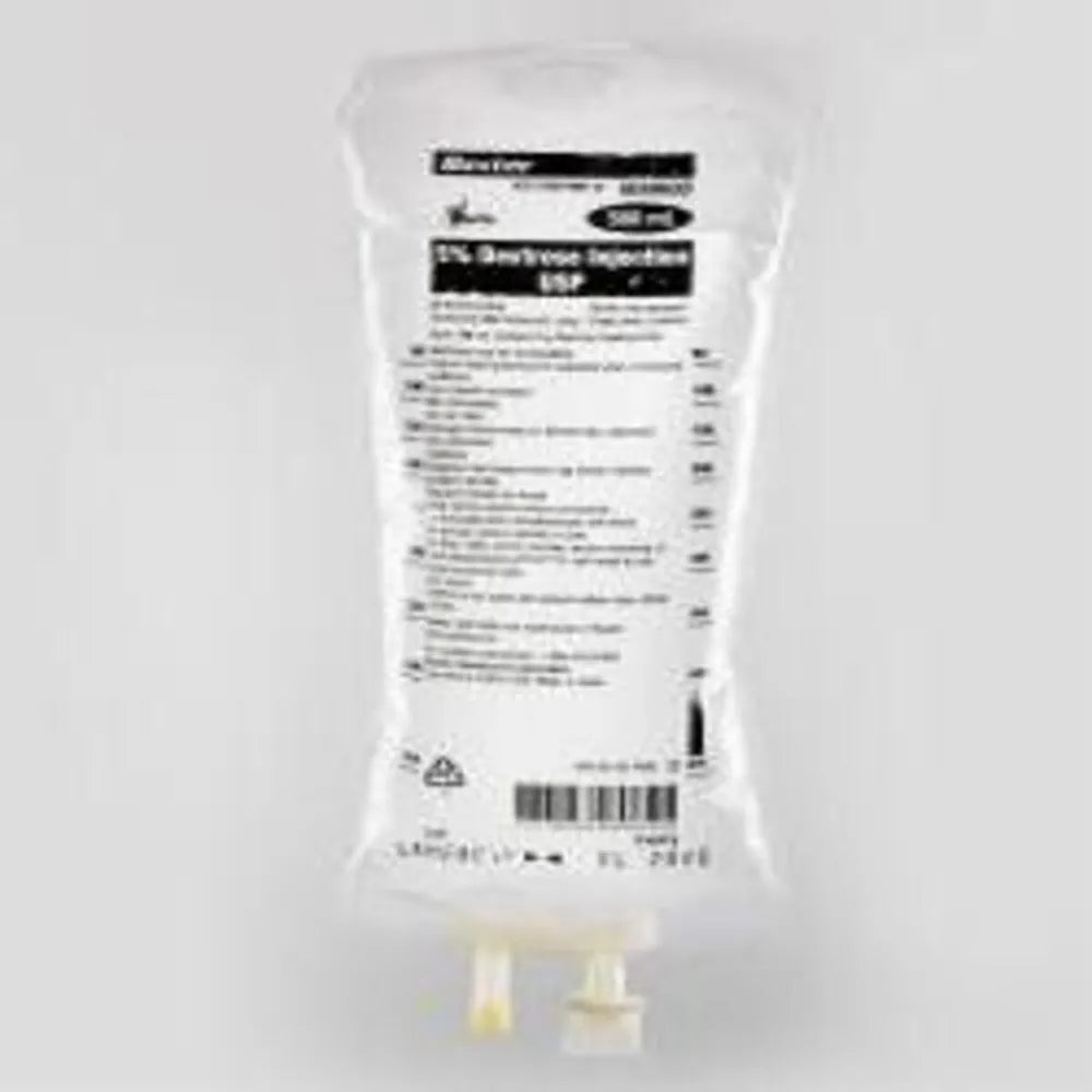 Dextrose / Water, Preservative Free 5% IV Solution 500 mL (Baxter UE0063D)