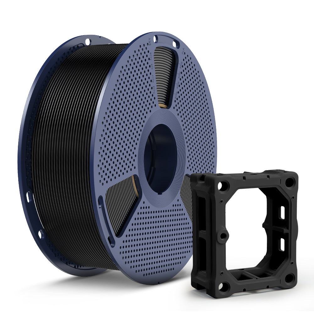 SUNLU KSG-SUN-1067 PLA+ 2.0 3D Printer Filament, Black, 1.75 mm, 4 x 1 kg Spools
