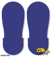 Mighty Line BLUE BIG Footprint, Pack of 50, Floor Marking