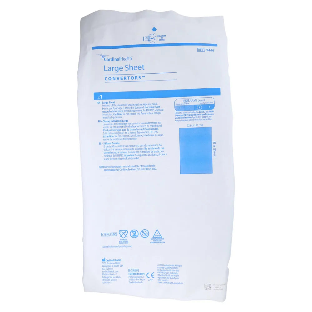 Tiburon Large Fan-Fold Drape Sheet, 72 x 85 in., 30/Ca (Cardinal Health 9446)