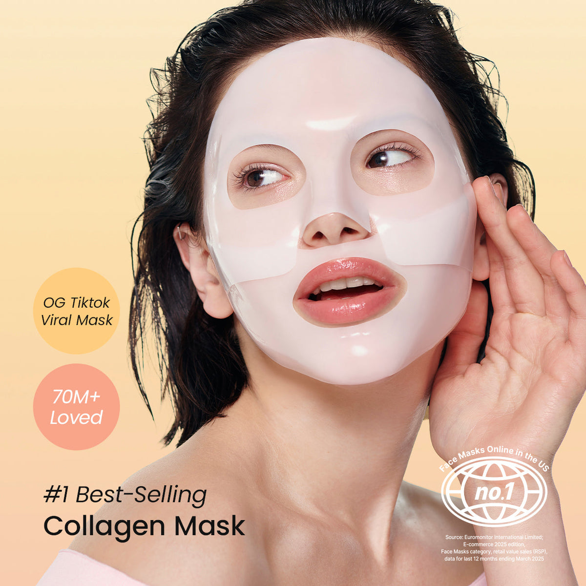 Biodance KSG-BIO-1025 Bio-Collagen Real Deep Mask, Overnight Hydrogel Face Mask, 4 Masks