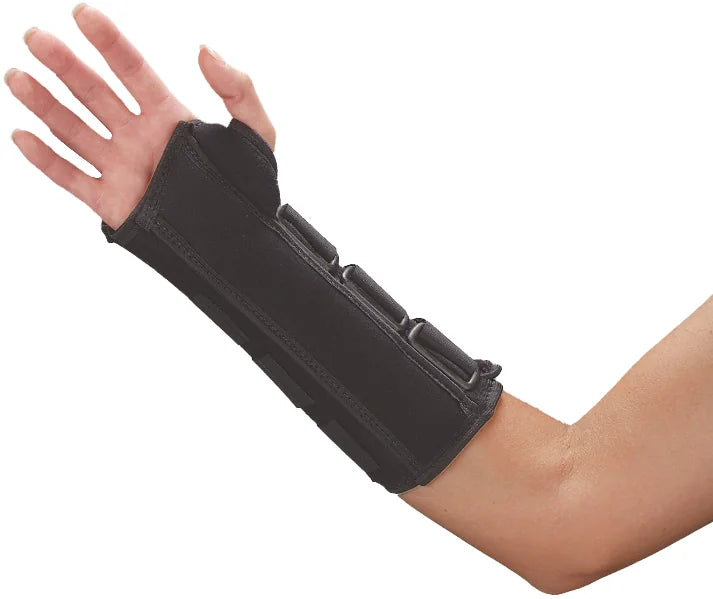 DeRoyal Universal Black Foam Wrist & Wrist/Forearm Splint