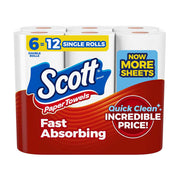 Scott KSG-SCO-1004 Paper Towels, Choose-A-Sheet, 6 Double Rolls