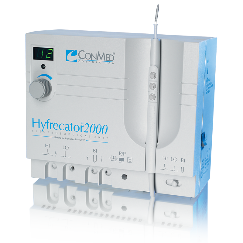 Conmed Hyfrecator Electrodes: General Purpose Electrode, 45° Angled, 7/8" Electrode, Overall 3"