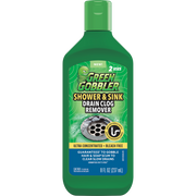 Green Gobbler G8092 Shower & Sink Drain Clog Remover, Ultra Concentrated, 8 fl oz