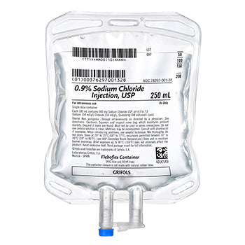 Grifols 731359 0.9% Sodium Chloride Injection, USP, 250mL Fleboflex® Container