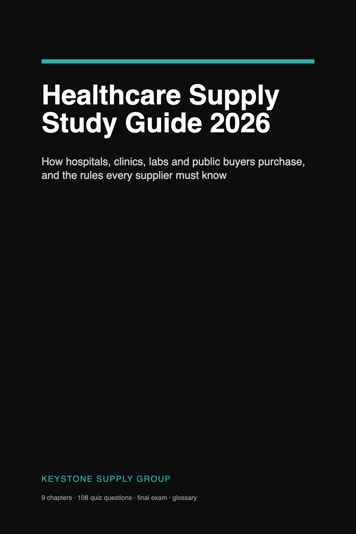 Healthcare Supply Study Guide 2026 front cover