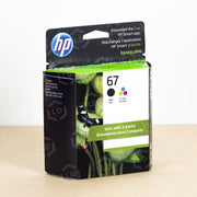 HP 3YP29AN 67 Black/Tri-Color Original Ink Cartridges, 2-Pack