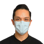 Crosstex Procedural Earloop Mask: ASTM Level 2 Mask, Blue, Latex Free (LF), 50/bx, 10 bx/ctn (18 ctn/plt)