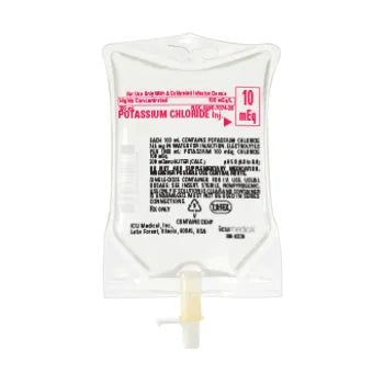 Potassium Chloride 10 mEq / 100 mL IV Solution 100 mL (ICU Medical 707426)