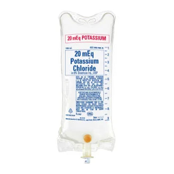 Potassium Chloride / Dextrose 5% 20 mEq / 1,000 mL IV Solution 1,000 mL (ICU Medical 790509)
