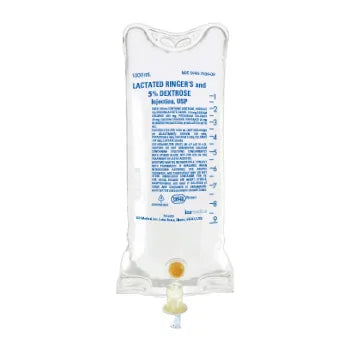 5% dextrose in Lactated Ringer 1000ml (ICU Medical 792909)