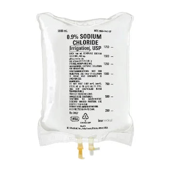 0.9% Sod Chl Irrigation, BAG, 2000 mL 6/CS (ICU Medical 797207)