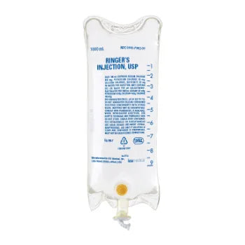 Lactated Ringer's Injection USP, 1000 mL 12/CS (ICU Medical 798209)