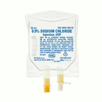 0.9% Sod Chl INJ, USP in 50ml 80/CS (ICU Medical 798436)