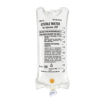 1L sterile water (ICU Medical 799009)