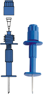 BD Carefusion Illinois Needles: Sternal/ Iliac Bone Marrow Aspiration Needle, 18G, Adjustable Length 14-48mm, 10/cs