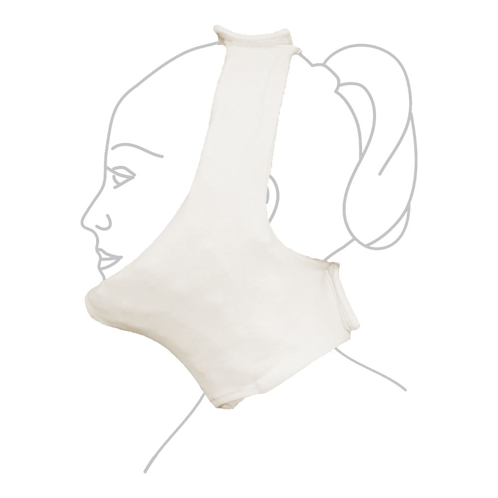 BSN Medical/Jobst 112235 BSN Medical Jovipak Compression Products: JoViPak Extended Chin Strap, Organic Cotton & Spandex, X-Large, Ivory