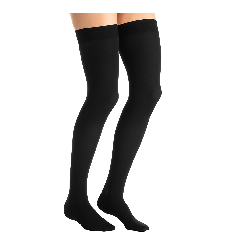 BSN Medical/Jobst 115183 BSN Medical Jobst® Opaque Compression Hose, Thigh High, 30-40 mmHG, Closed Toe, Classic Black, X-Large