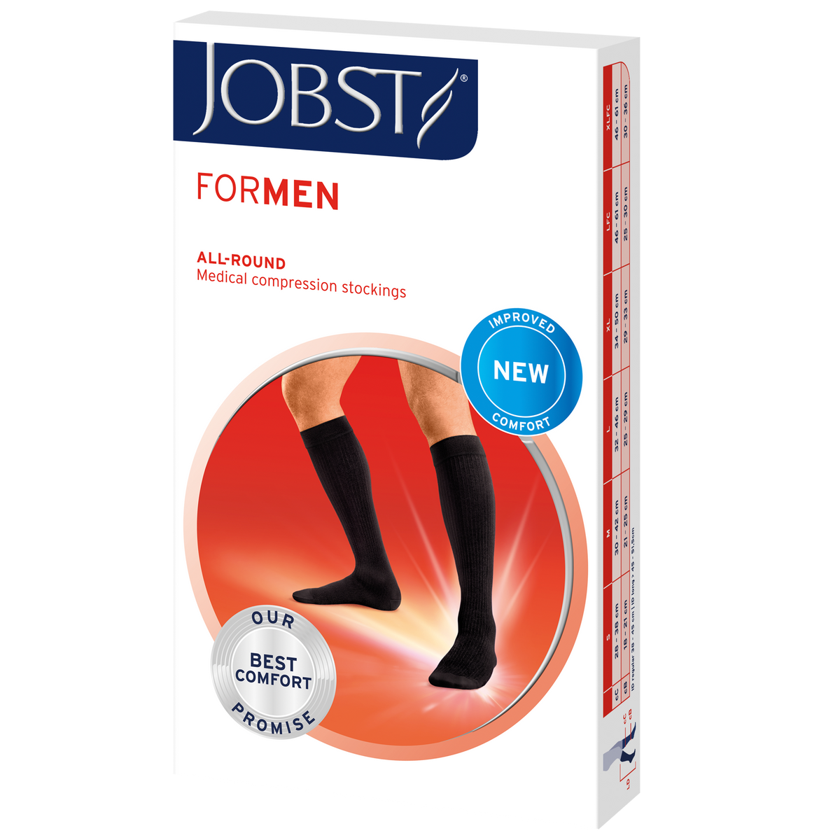 BSN Medical/Jobst 113108 BSN Medical Jobst® For Men Casual Socks, Knee High, 15-20 mmHG, Closed Toe, Khaki, Small