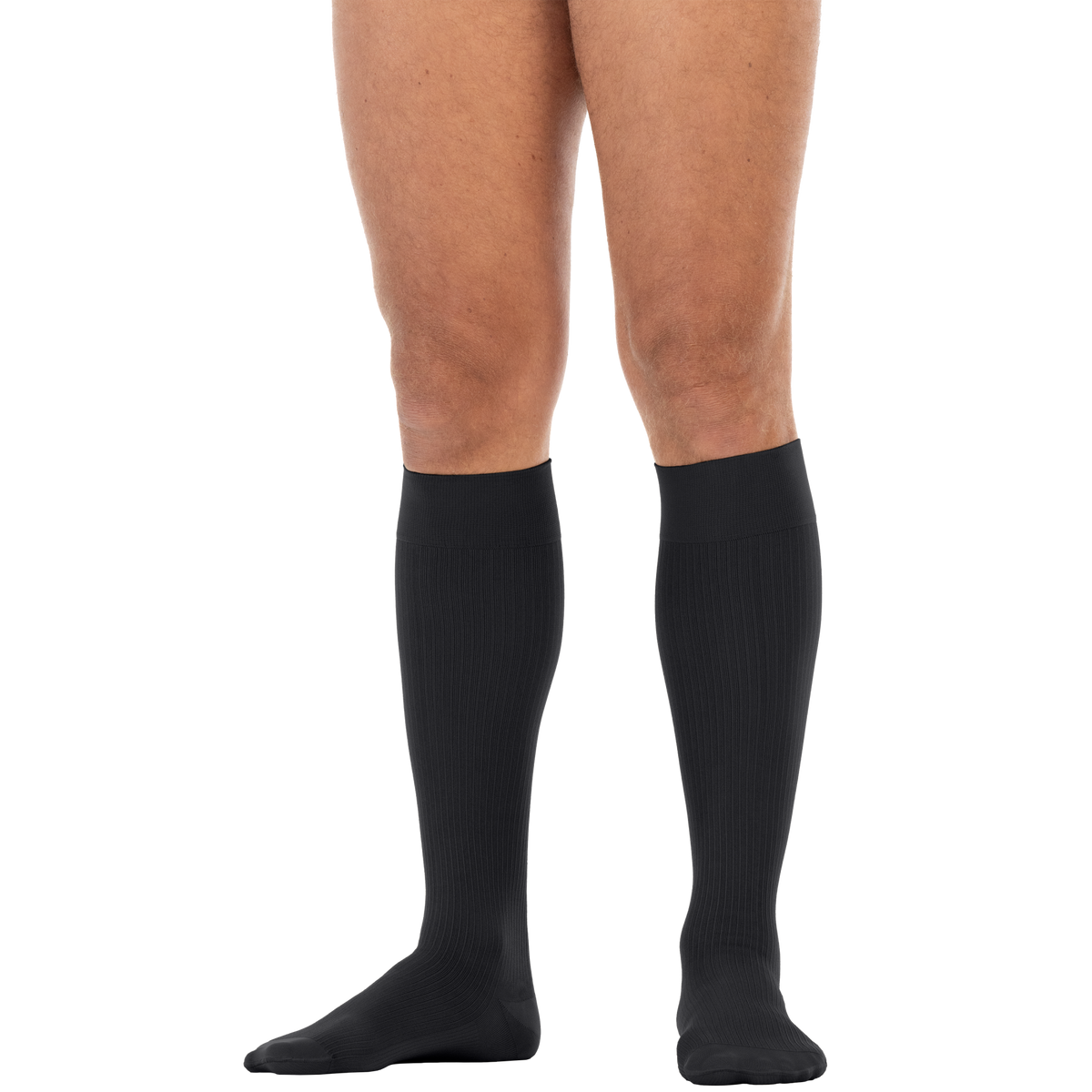 BSN Medical/Jobst 6042435 BSN Medical Jobst® For Men Compression Hose, Thigh High, Dotted, 20-30 mmHG, Open Toe, Black, Medium-Long