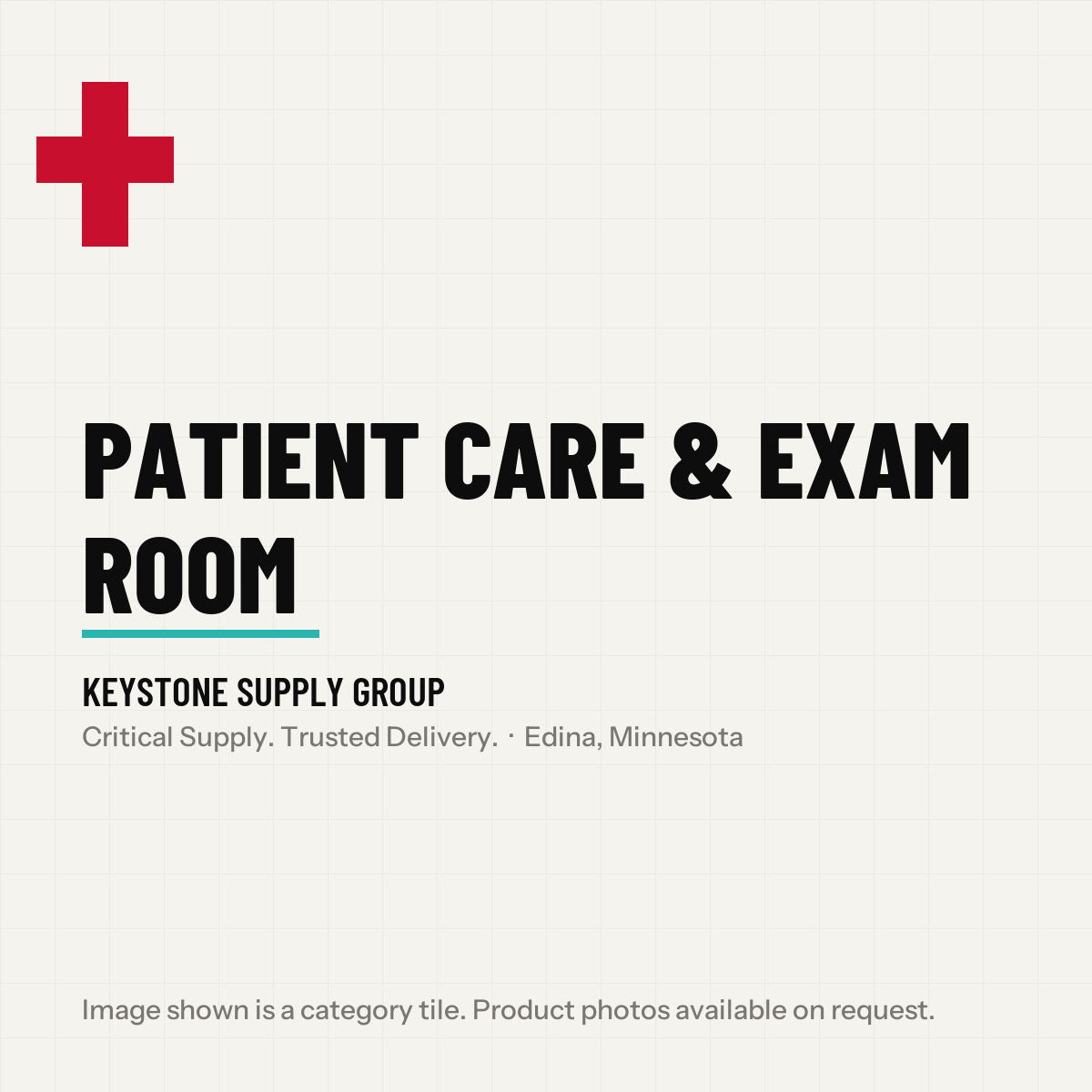 Patient Care & Exam Room from Keystone Supply Group