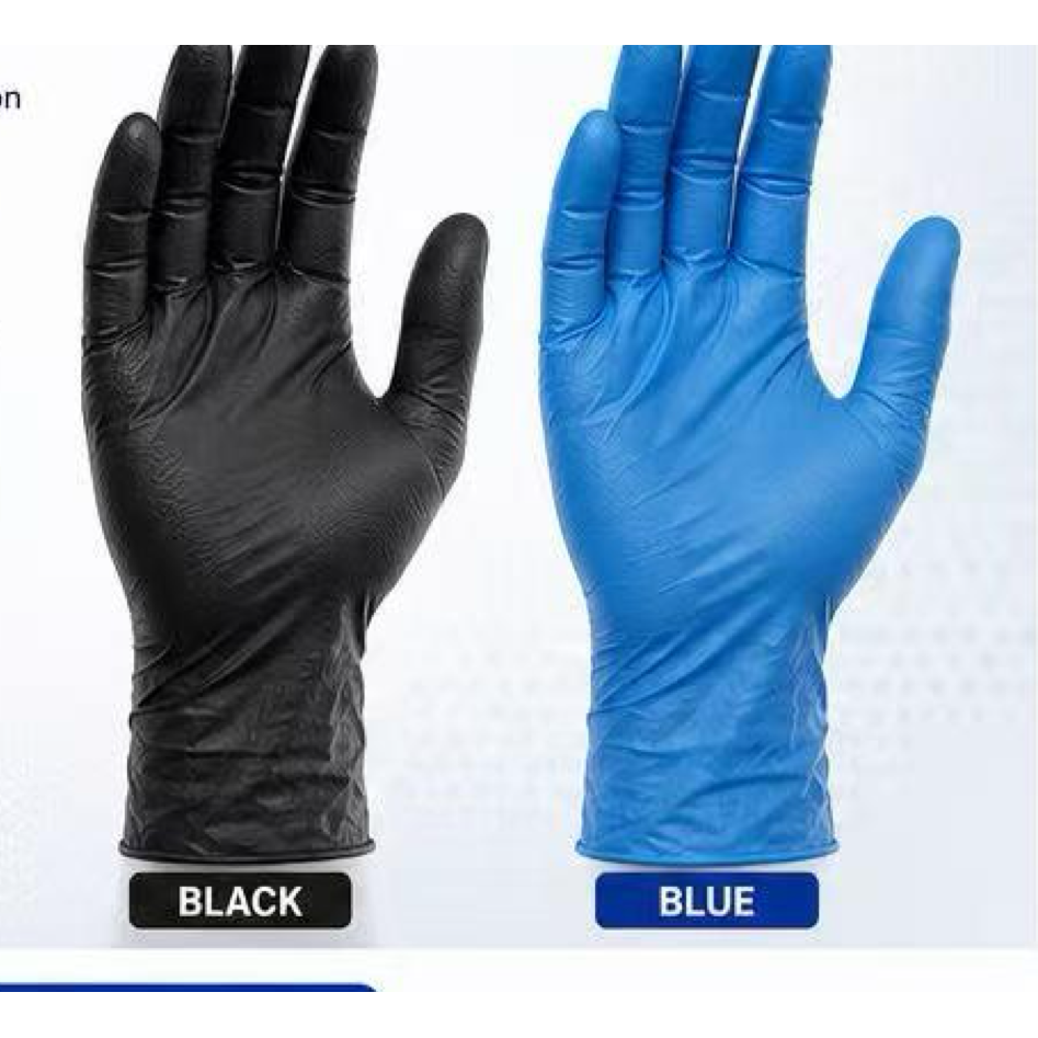 LW Concept LW2500 Black Nitrile Exam Gloves, 6 mil, Medical and Chemo Grade, Powder-Free, 1,000/CS