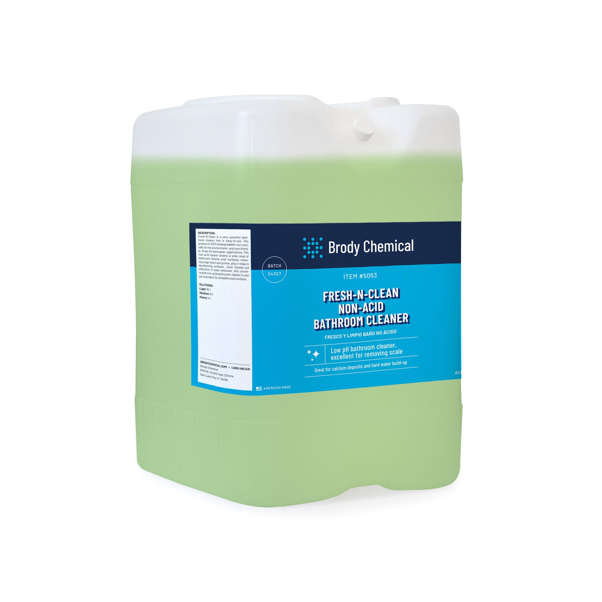 Brody Chemical 5053 Fresh N Clean Non-Acid Bathroom Cleaner