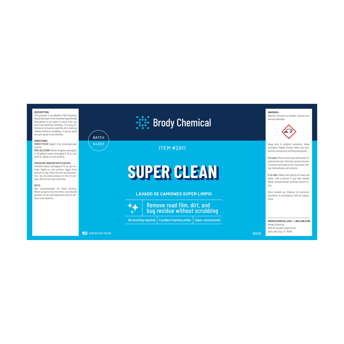 Brody Chemical 2911 Super Clean