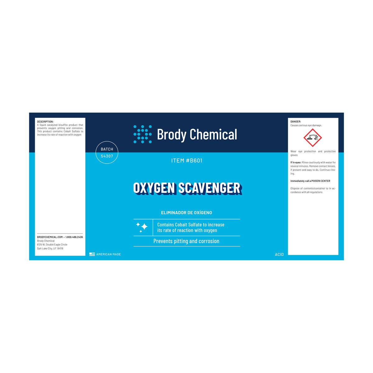 Brody Chemical B601 Oxygen Scavenger