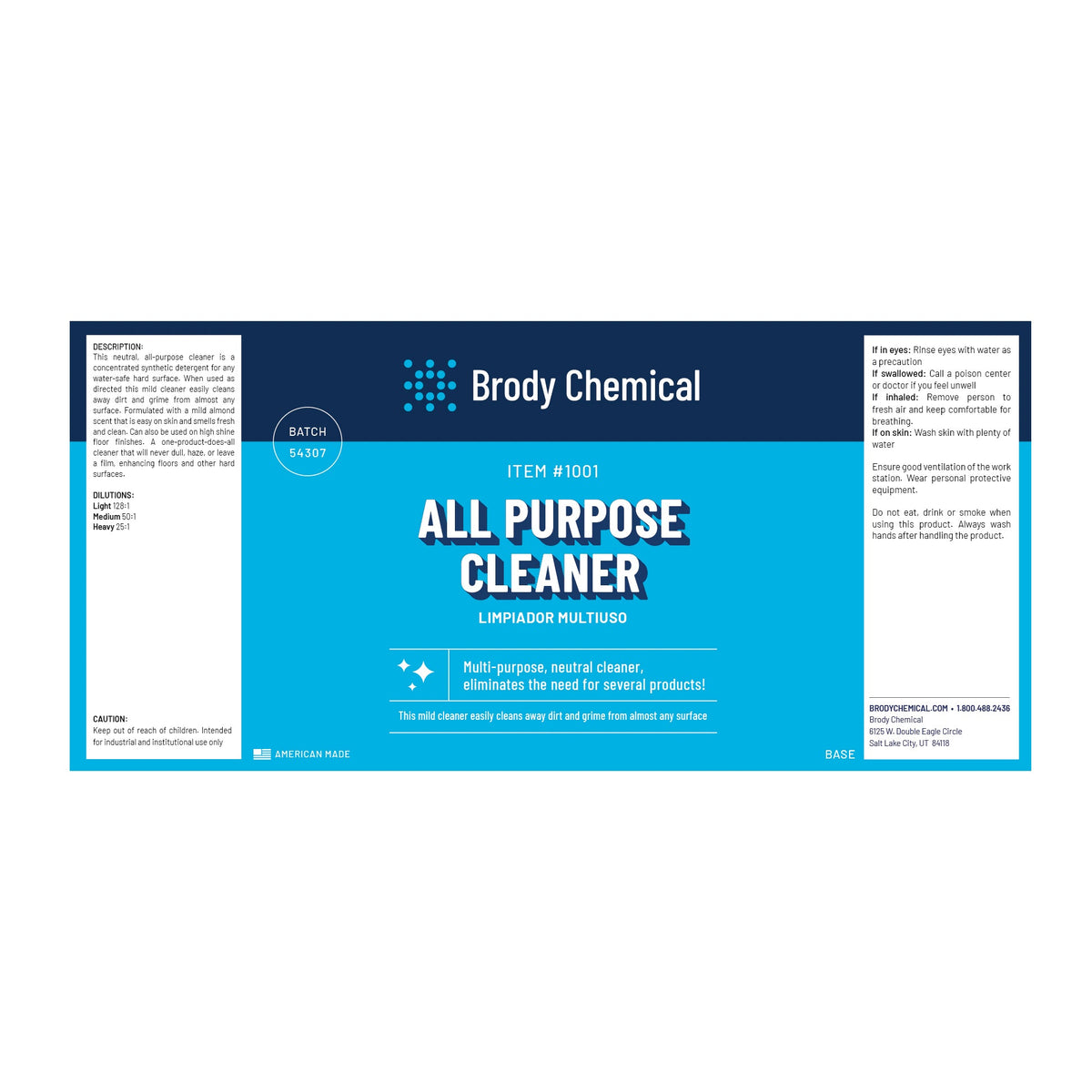 Brody Chemical 1001 ALL Purpose Cleaner