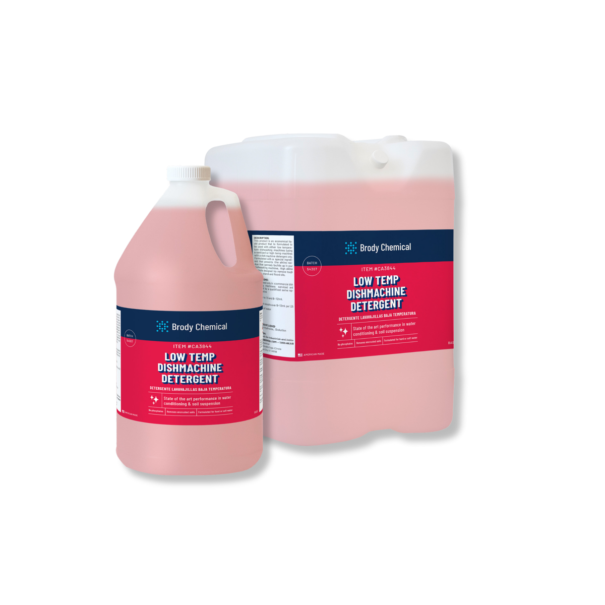 Brody Chemical CA3844 LOW Temp Dish Machine Detergent