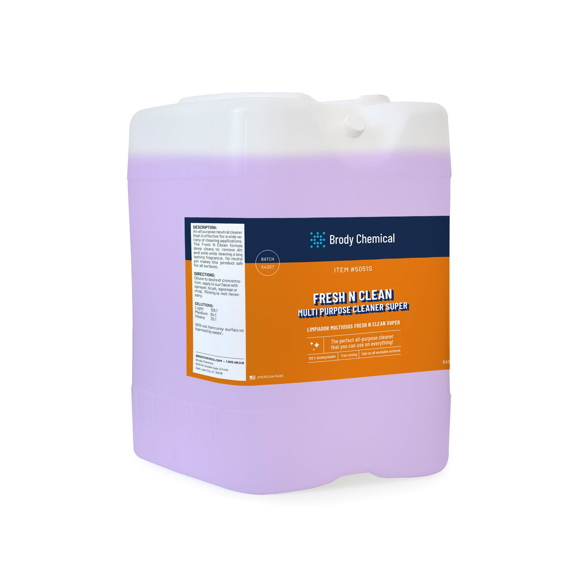 Brody Chemical 5051S Fresh N Clean Super Multi-Purpose Cleaner