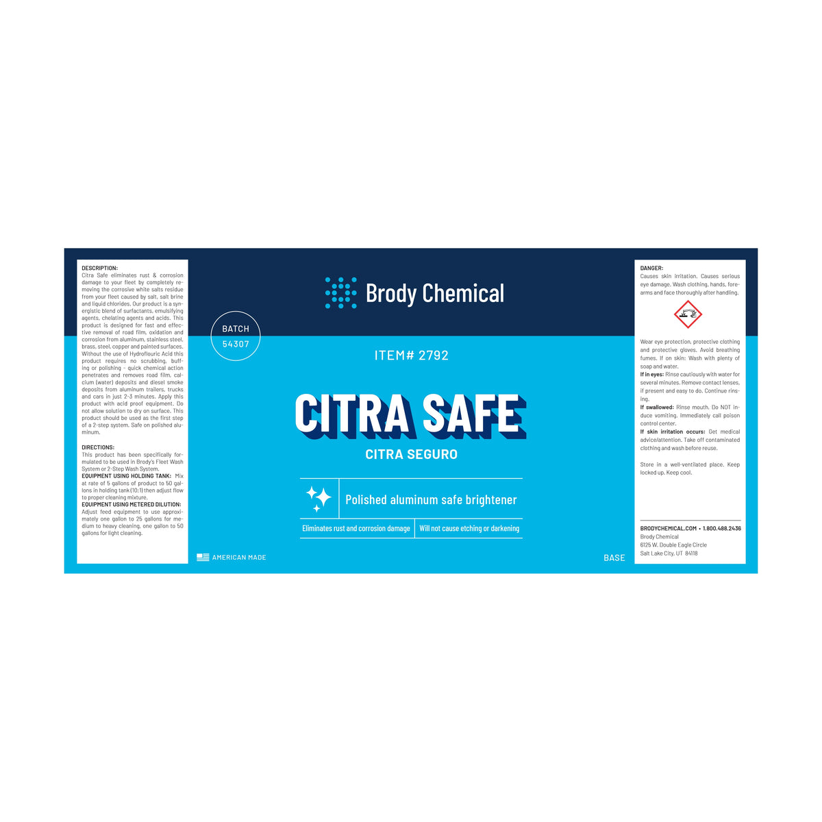 Brody Chemical 2792 Citra Safe