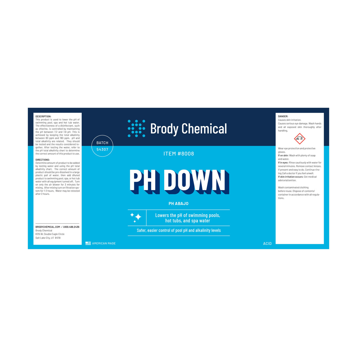 Brody Chemical 8008 PH Down