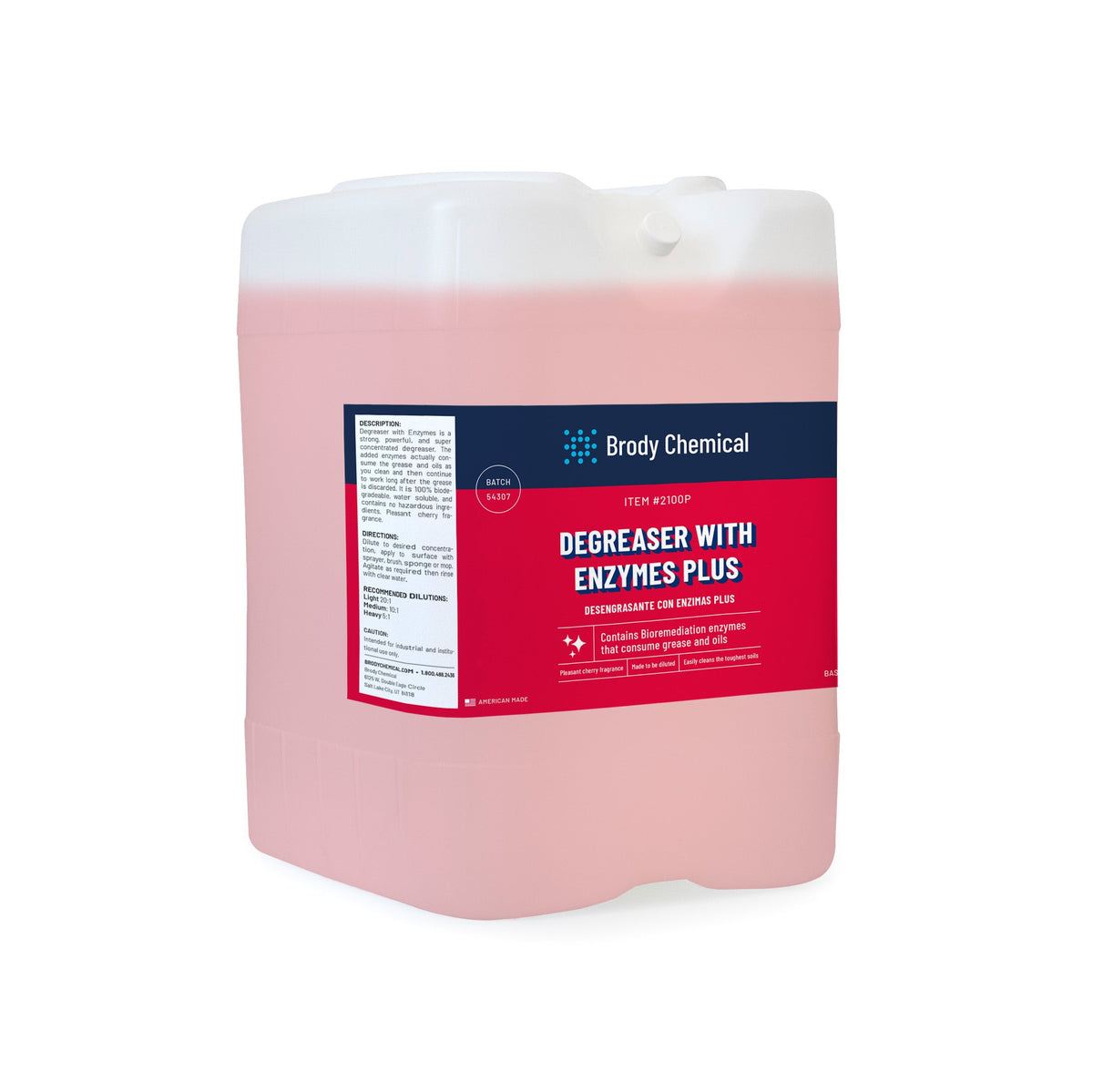 Brody Chemical 2100P Degreaser with Enzymes Plus