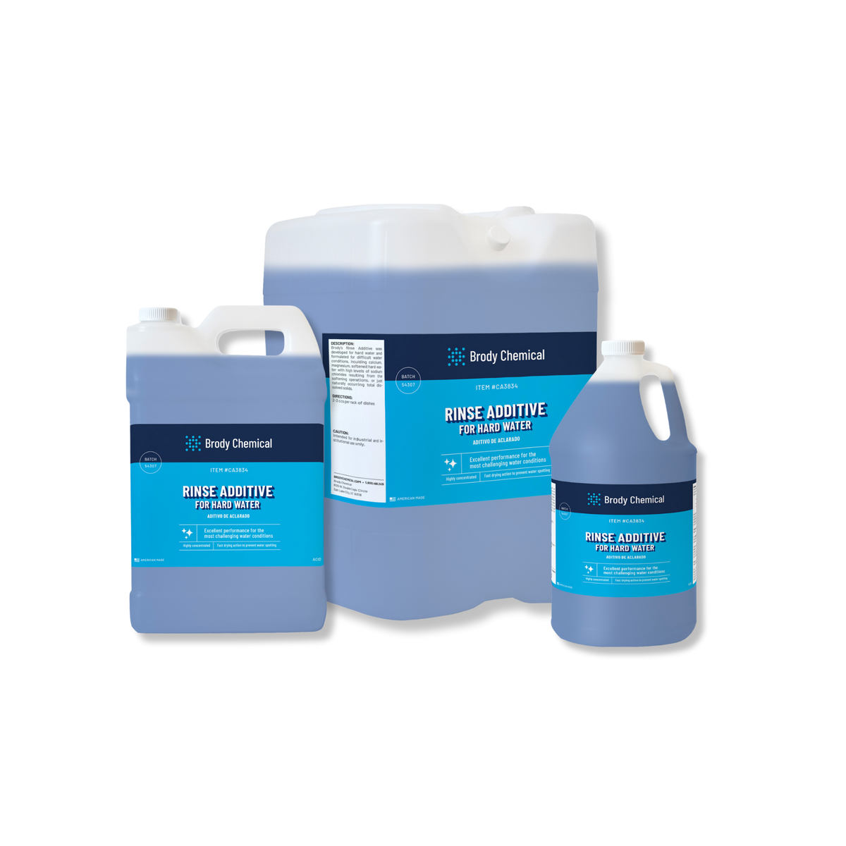 Brody Chemical CA3834 Rinse Additive (hard Water)