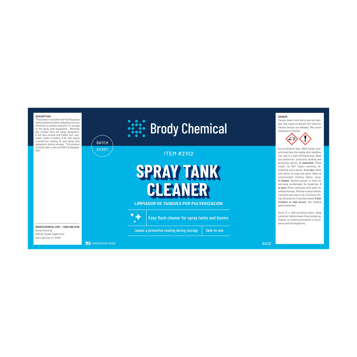 Brody Chemical 2102 Spray Tank Cleaner